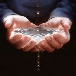 water in hand