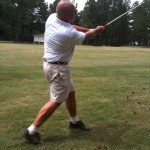 Jay golfing