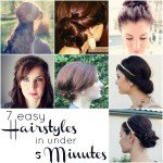 7 hairstyles under 5 minutes